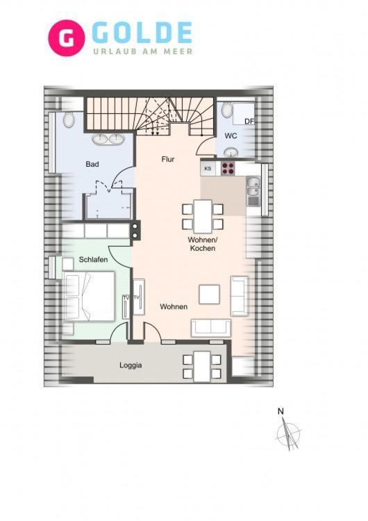 Appartementhaus Olsdorfer Strasse Appartement Gluecksmomente Oben Sankt Peter-Ording Exterior photo